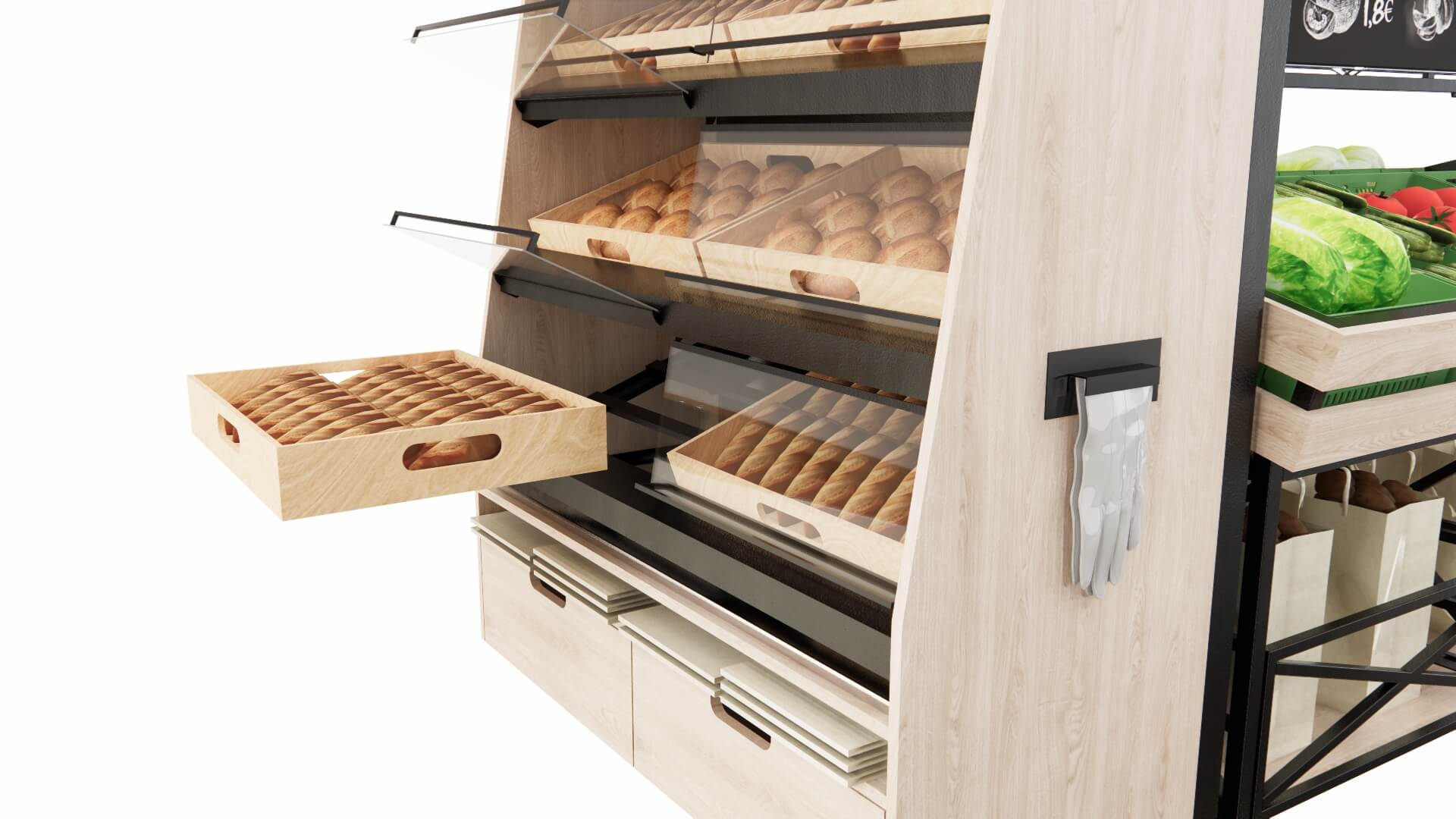Ladenbau Regalsystem X