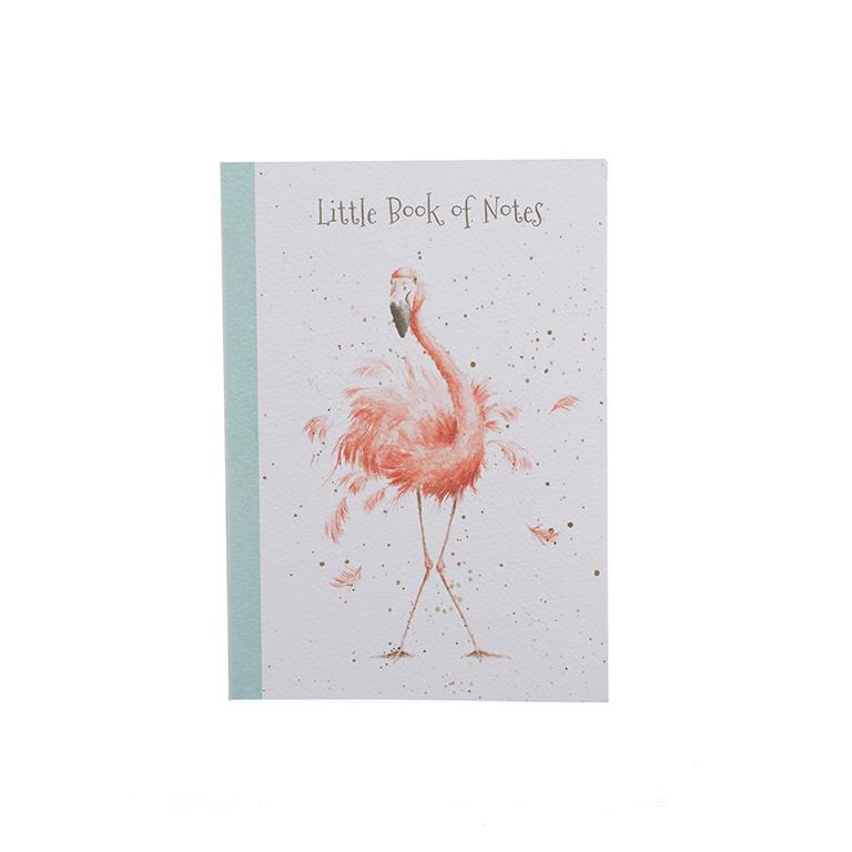 Wrendale Notizbuch, DIN A6, Motiv Flamingo