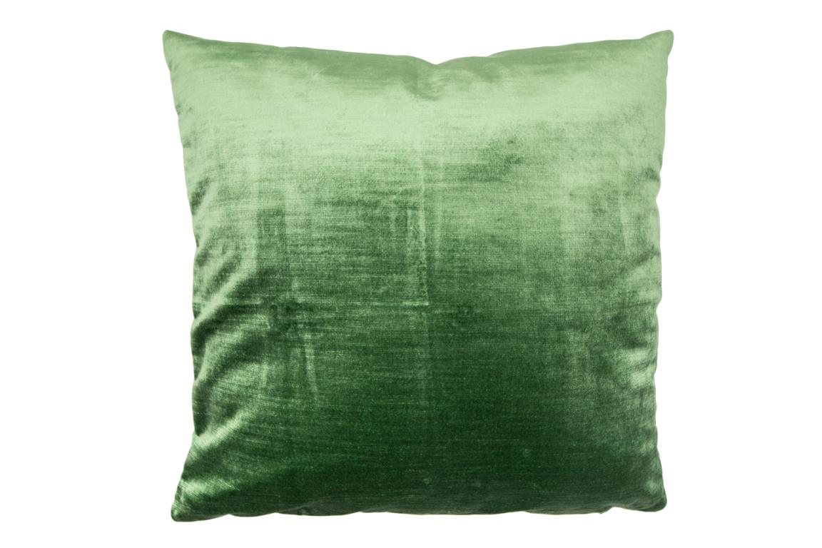 Kissenhülle Samt, grün, glänzend, 50x50 cm