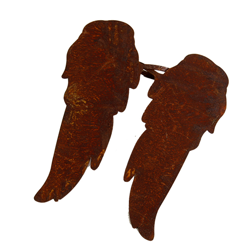 Flügel (20 cm) zum Wickeln (15 cm), Edelrost