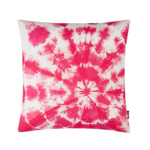 PROFLAX Kissenhülle Batik Muster Pink weiß 50x50 cm