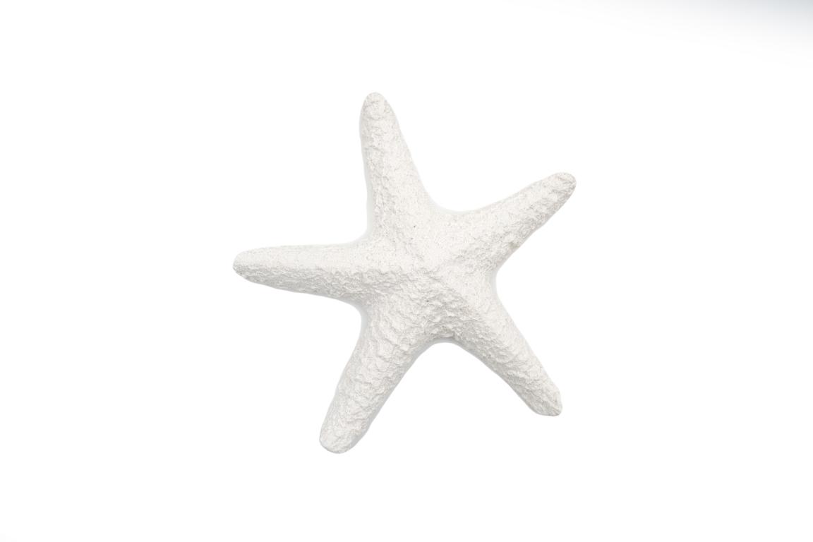 Seestern groß, weiß/natur, aus Kunstharz, 21x4cm