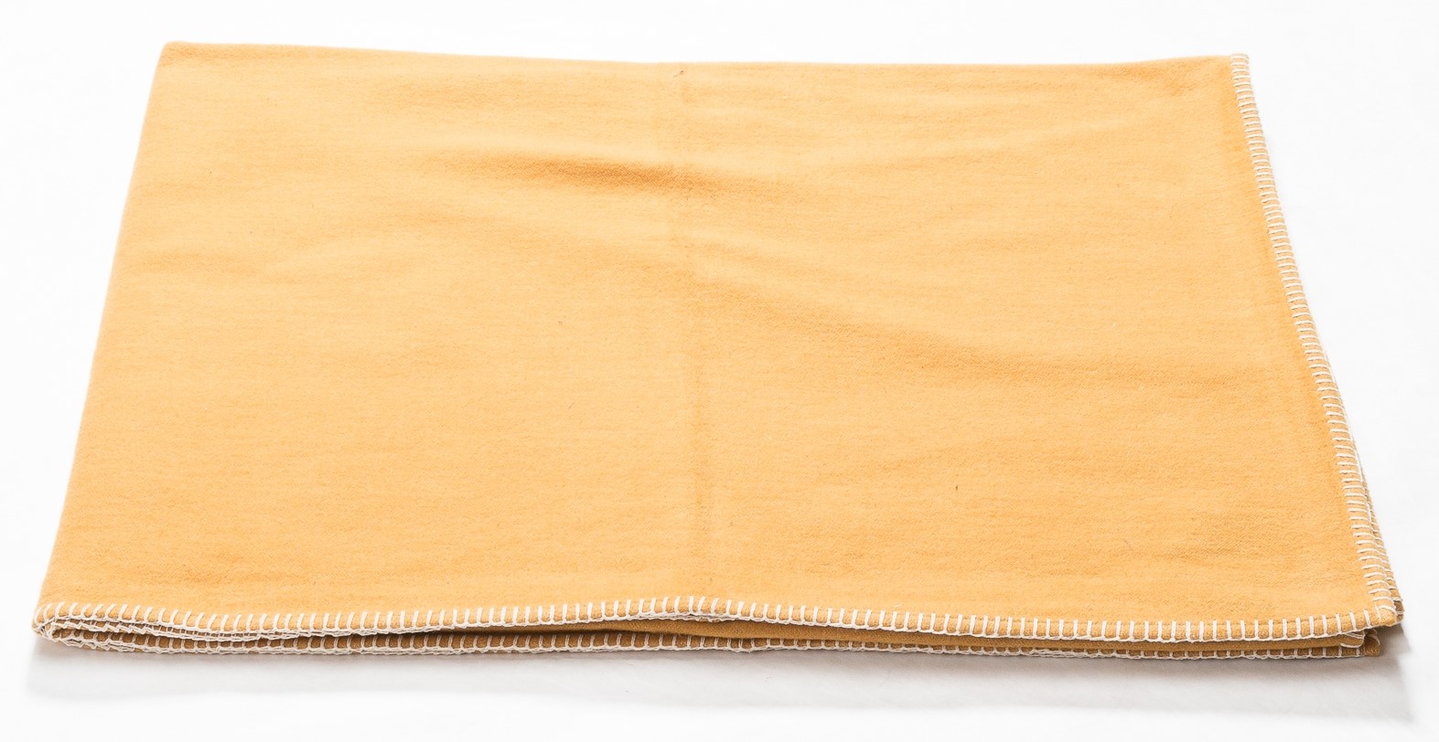 DAVID FUSSENEGGER Decke Sylt mit Zierstich goldgelb 140x200 cm