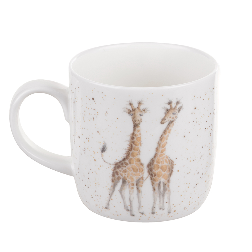 Wrendale Becher,  "First Kiss", Motiv Giraffen, 0,31 L