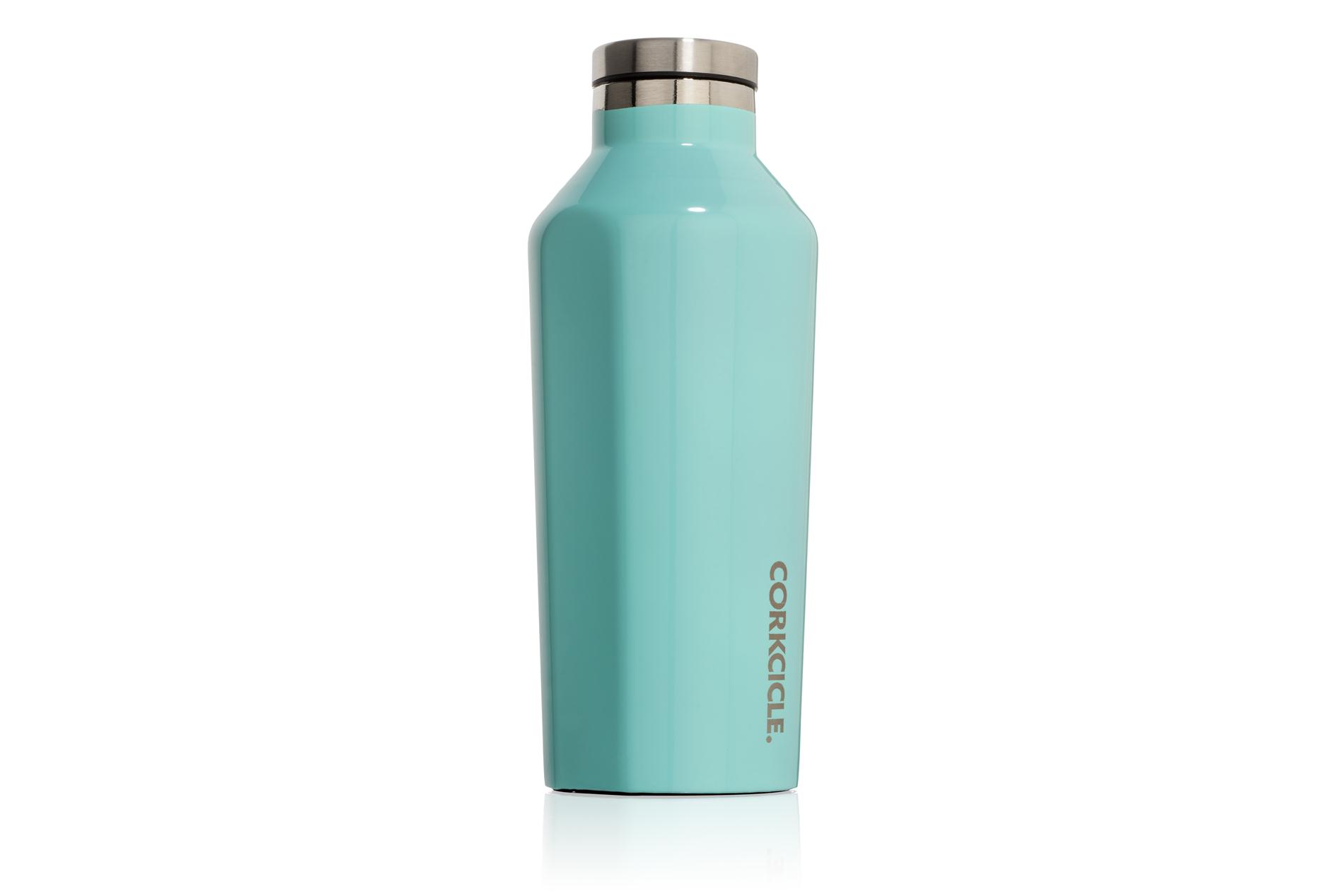 Corkcicle Trinkflasche / Thermo Isolierflasche Gloss Turquoise 265 ml Gloss