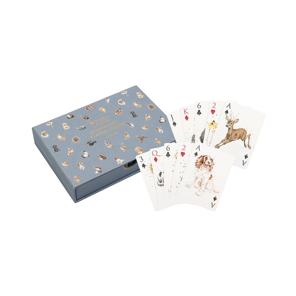 Wrendale Spielkarten, Kartenspiel 2 Decks a 52 Karten