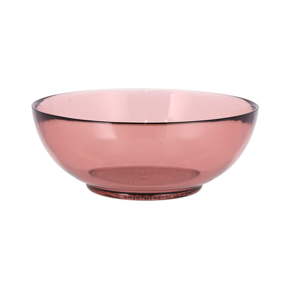 Bitz Glasschale, Rosa, D 20cm, 100% recyceltes Glas