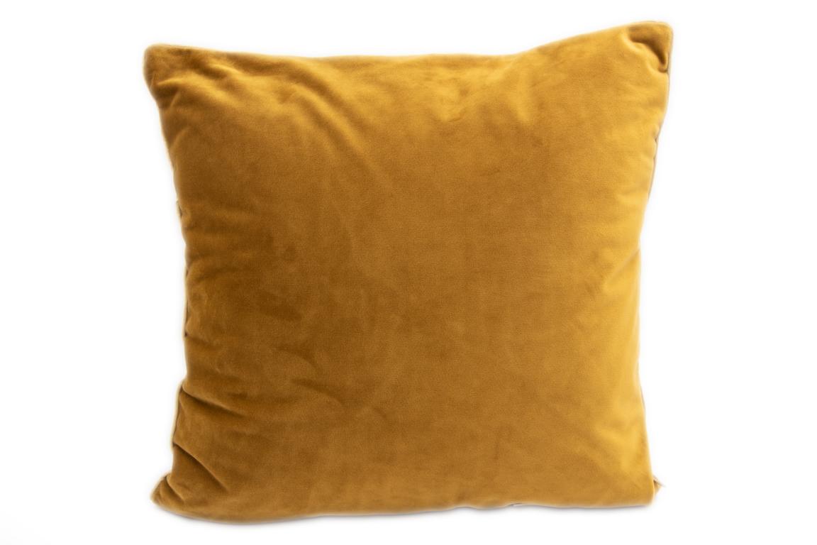 pad Kissenhülle Bivio mit goldenen Punkten, senffarbig, 40x40 cm