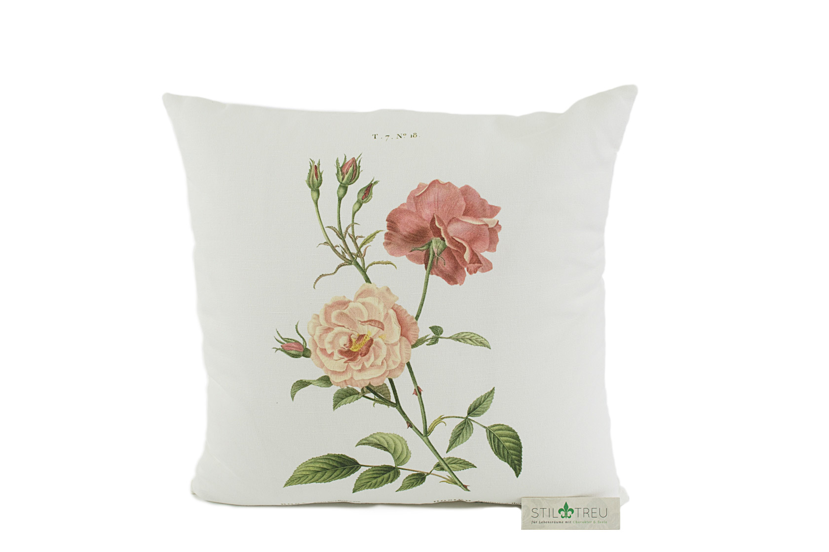 Kissenhülle Rose, 50x50 cm, zweifach sortiert (Kissenhülle)