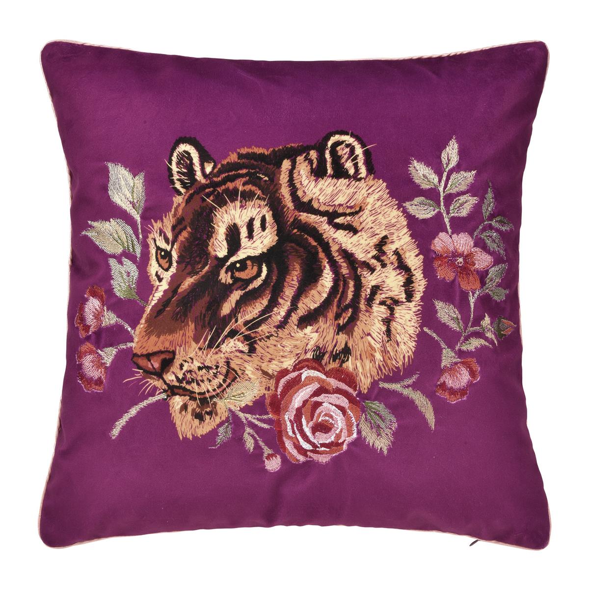 pad Kissenhülle Exotic Tiger purple/lila 45x45 cm