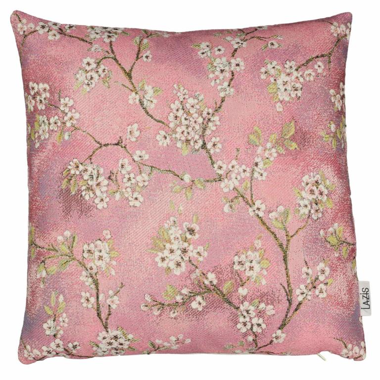 Kissenhülle Rika, Motiv Kirschblüten, rosa/pink, 40x40 cm