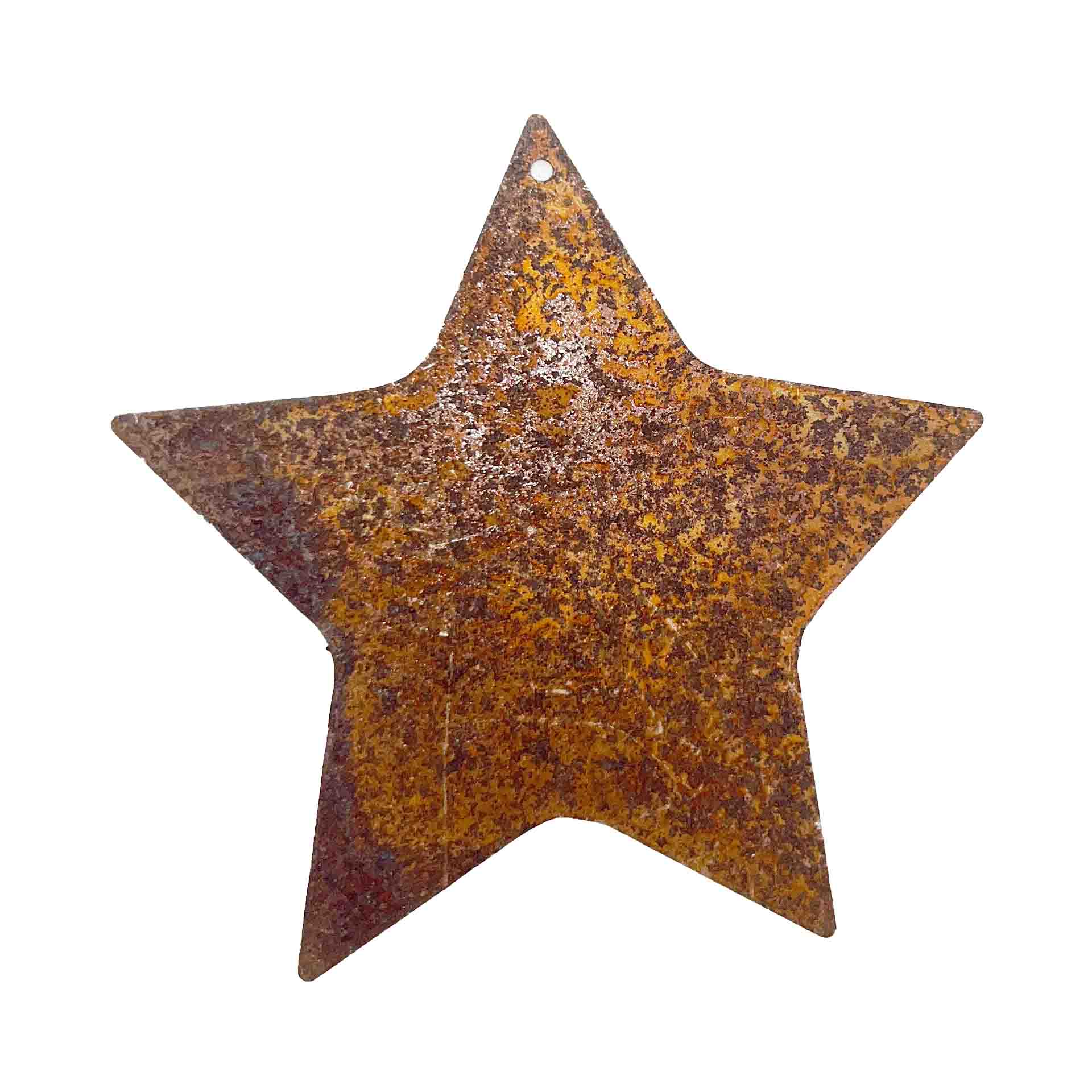 Stern zum Hängen, Edelrost, Rost, ca. Ø 8 - 8,5 cm