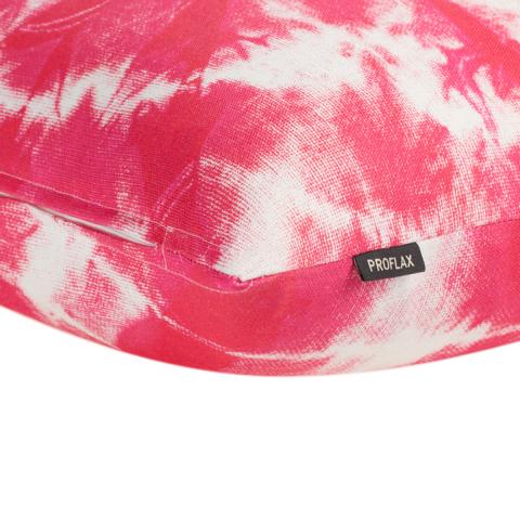 PROFLAX Kissenhülle Batik Muster Pink weiß 50x50 cm