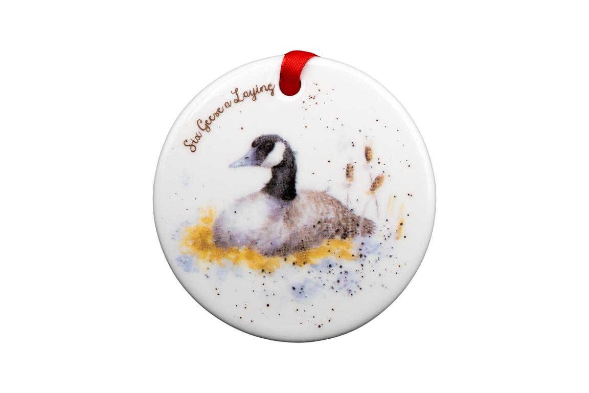 Wrendle Christbaumanhänger im Set " 12 Days of Christmas", Verschiedene Tiermotive, zum Auhängen, Durchmesser 7 cm Wrendle Christbaumanhänger im Set " 12 Days of Christmas", Verschiedene Tiermotive, zum Auhängen, Durchmesser 7 cm