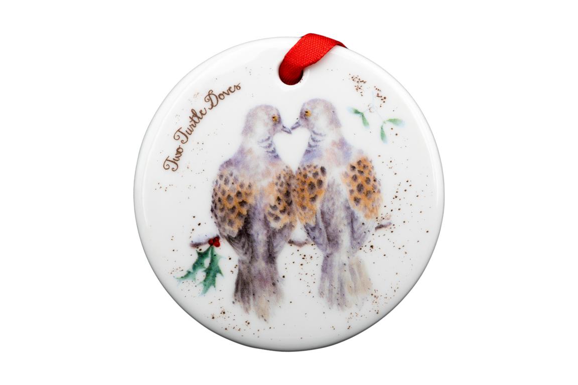 Wrendle Christbaumanhänger im Set " 12 Days of Christmas", Verschiedene Tiermotive, zum Auhängen, Durchmesser 7 cm Wrendle Christbaumanhänger im Set " 12 Days of Christmas", Verschiedene Tiermotive, zum Auhängen, Durchmesser 7 cm