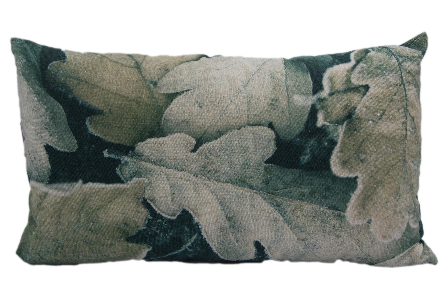 pad Kissenhülle Frost, Blätter, grün, 35x60 cm