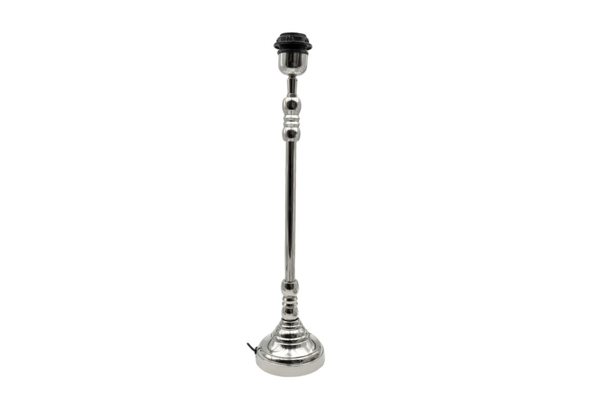 Lampenfuß, für Tischlampe, runder Fuß, Aluminium/silber, 50x11cm