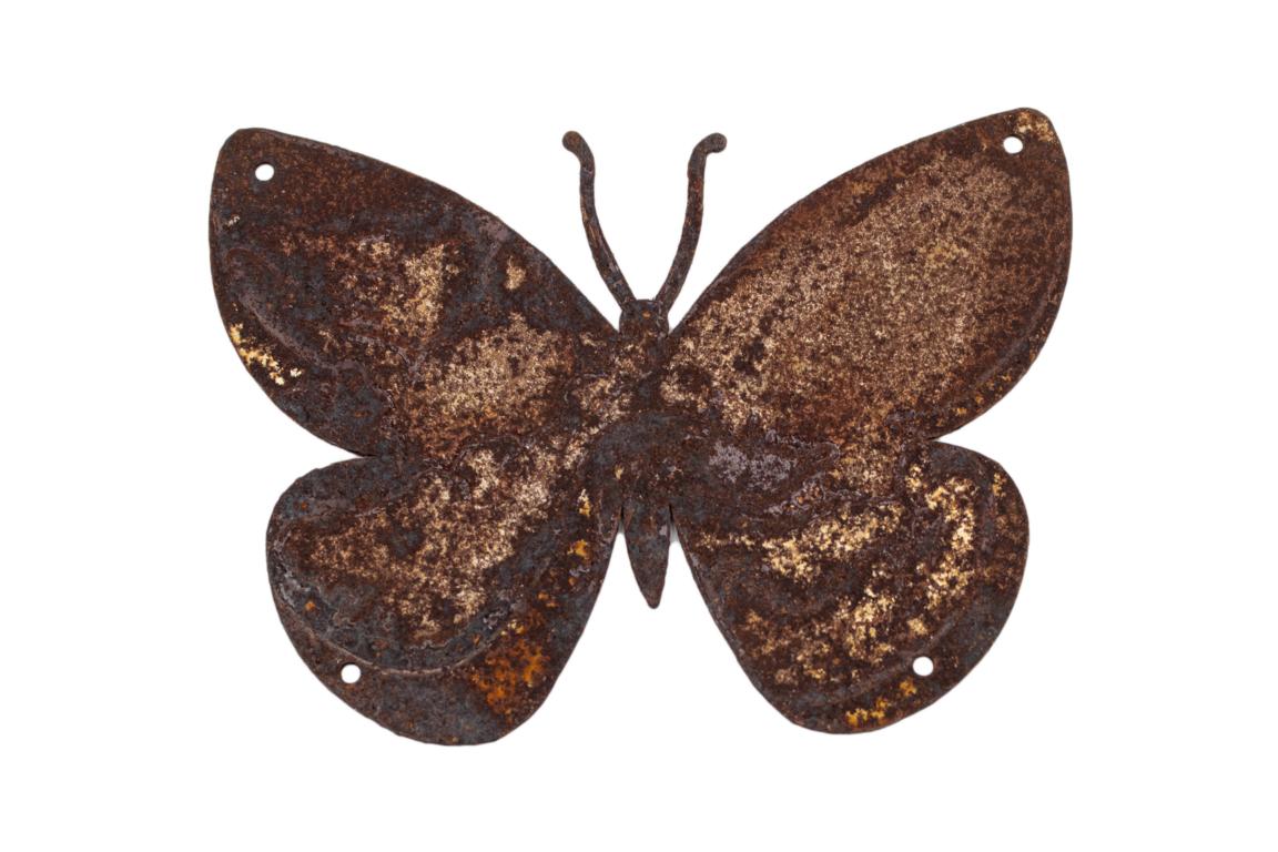 Schmetterling zum Hängen, Edelrost, Rost, 11x8 cm