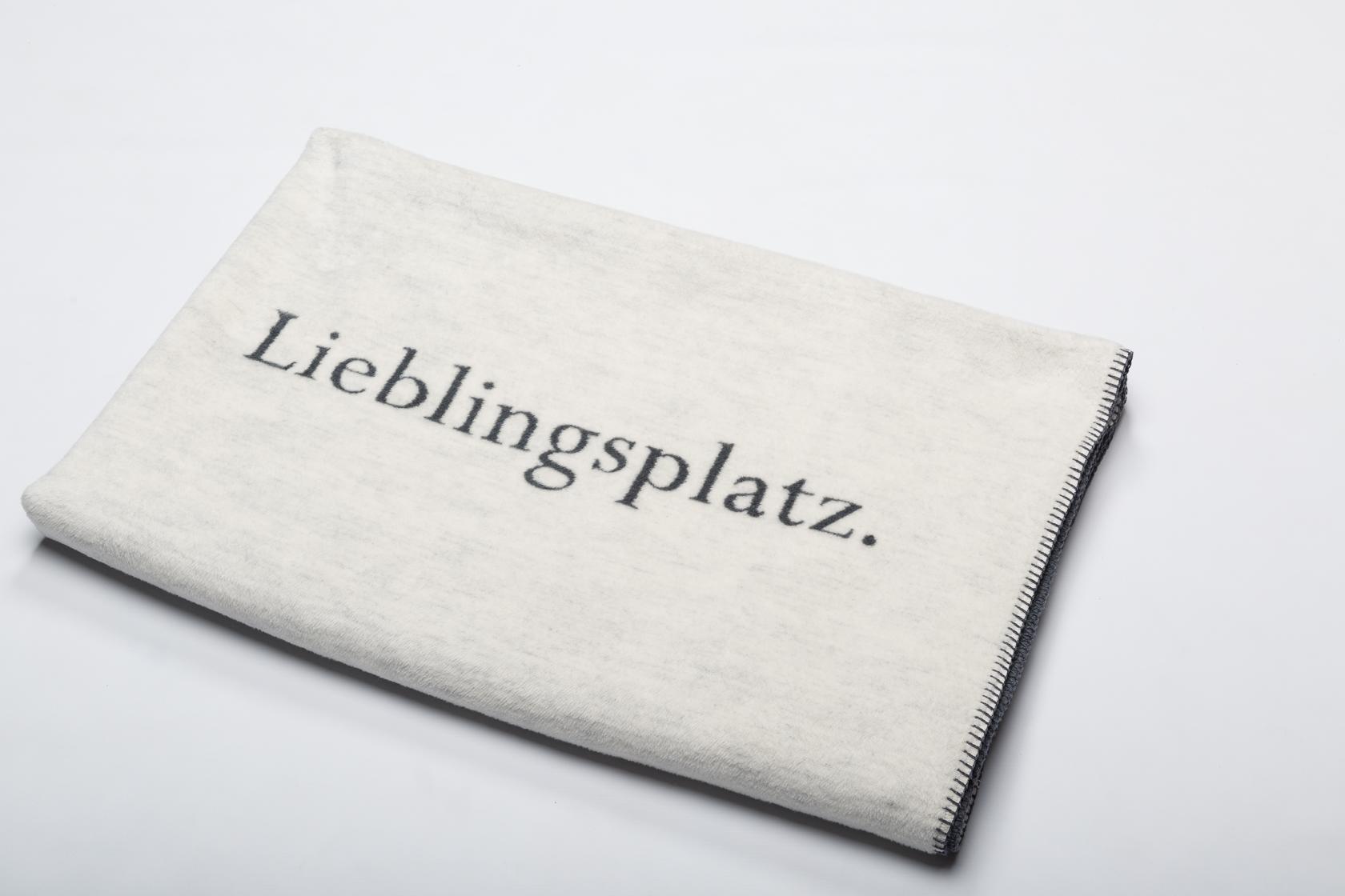 DAVID FUSSENEGGER Decke Savona, "Lieblingsplatz", rohweiß, 150x200 cm