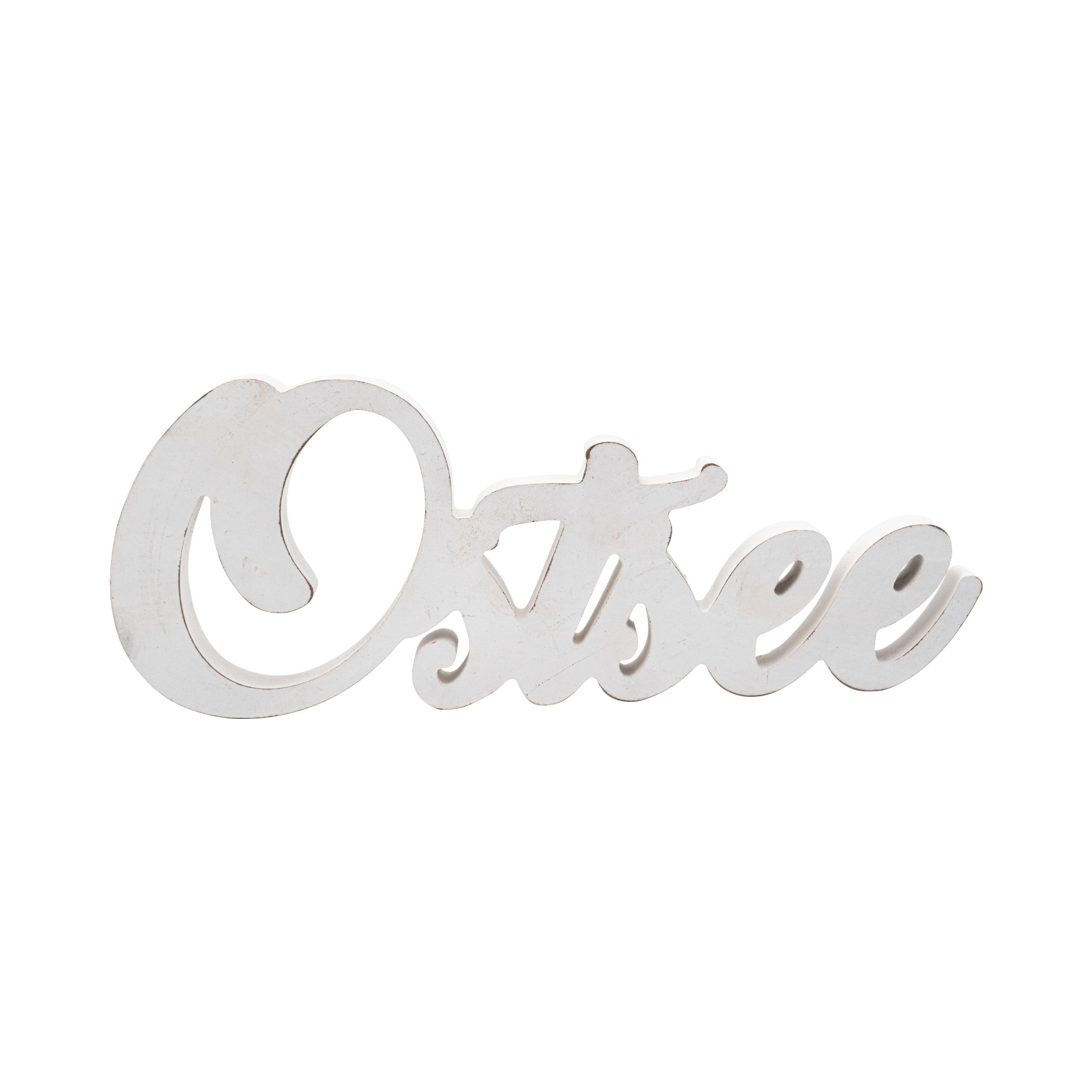 3D Schriftzug Ostsee im Vintagelook weiß 30x2x12 cm