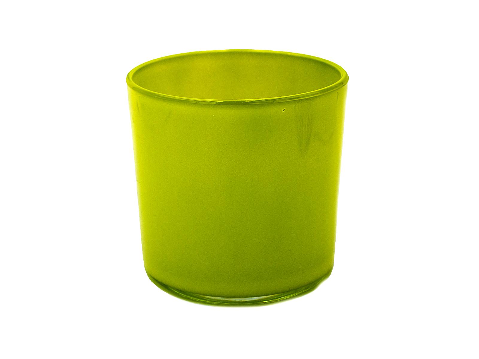 Blumentopf Davinci, Glas grün, H 13, D 13