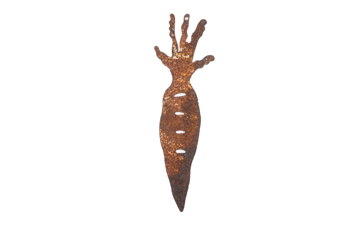 Karotte zum hängen, Edelrost, 14 cm