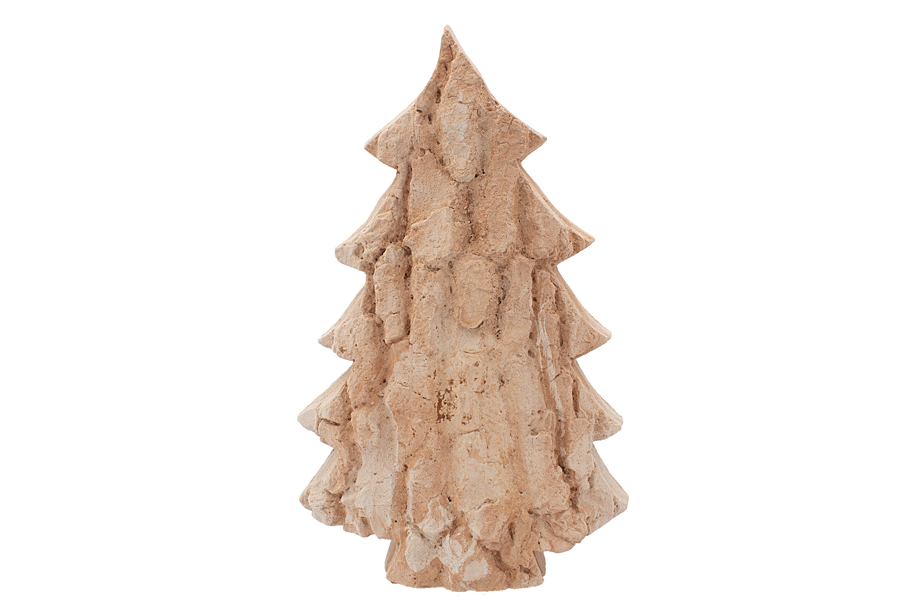 Weihnachtsbaum, Tanne, groß,  mit Rindenstruktur, Sandsteinguss,  35 x 24  x 7 cm
