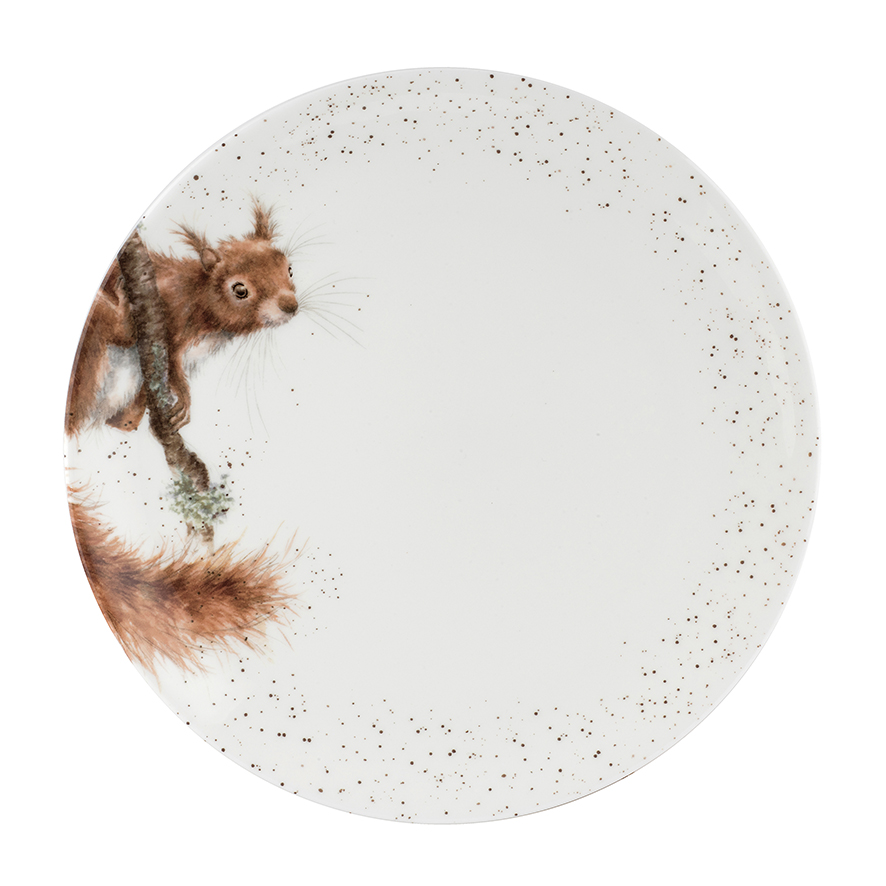 Wrendale Speiseteller , Motiv Eichhörnchen, D 26 cm
