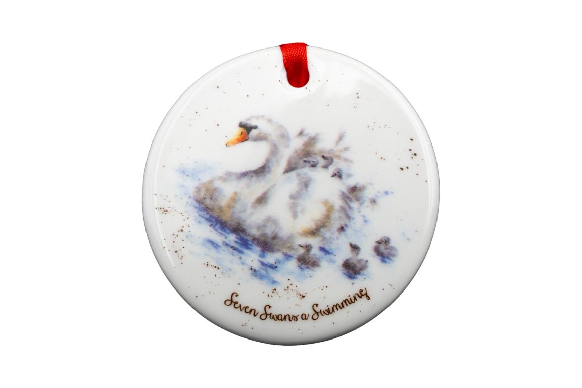 Wrendle Christbaumanhänger im Set " 12 Days of Christmas", Verschiedene Tiermotive, zum Auhängen, Durchmesser 7 cm Wrendle Christbaumanhänger im Set " 12 Days of Christmas", Verschiedene Tiermotive, zum Auhängen, Durchmesser 7 cm