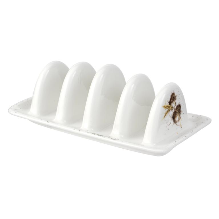 Wrendale Toastständer aus Porzellan, Motiv Mäuse,19x10x7 cm