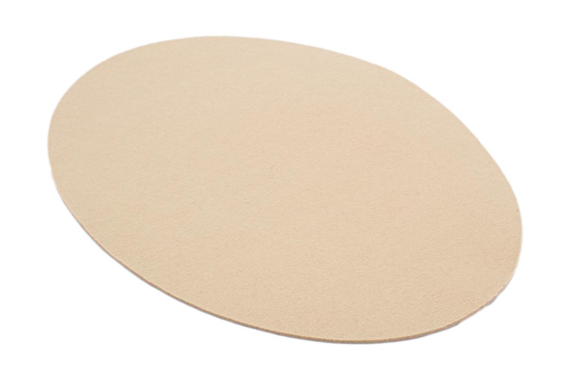 Tischset "Ellipse", Wollfilz, sand, 33x46x0,3 cm
