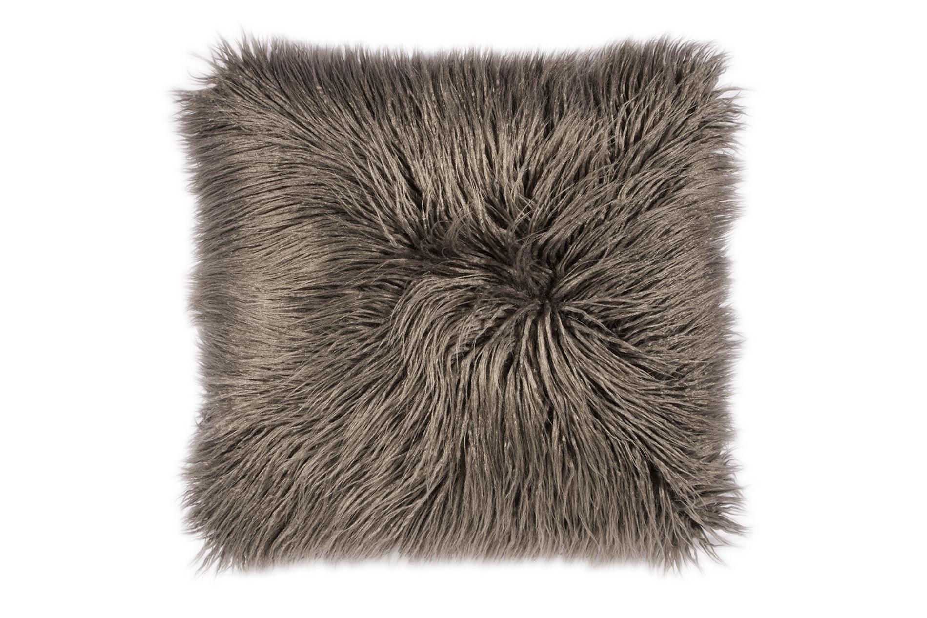 pad Kissenhülle Fluffy, grau, 60x60 cm