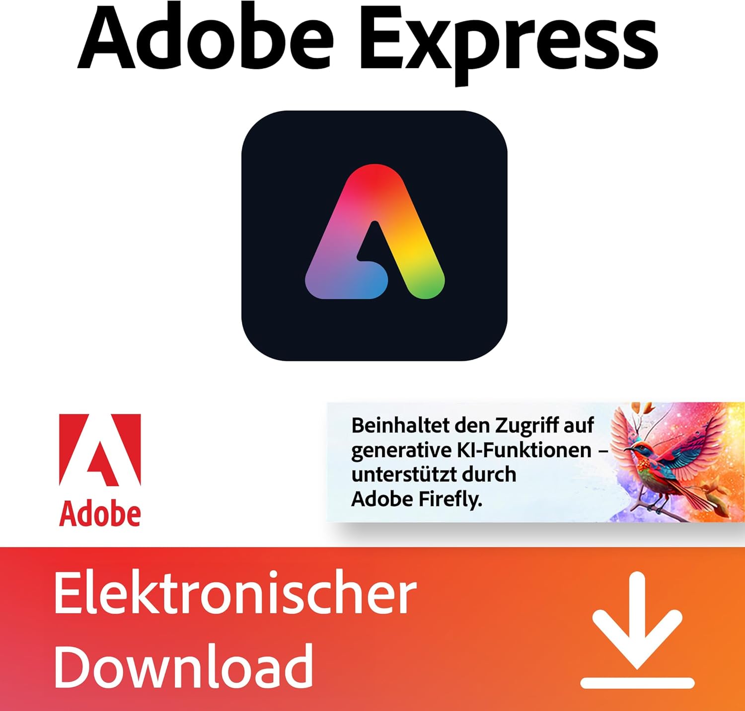 Adobe Express Premium - 1 Jahr - Key inkl. 250 Generative Credits Adobe Express Premium - 1 Jahr - Key inkl. 250 Generative Credits
