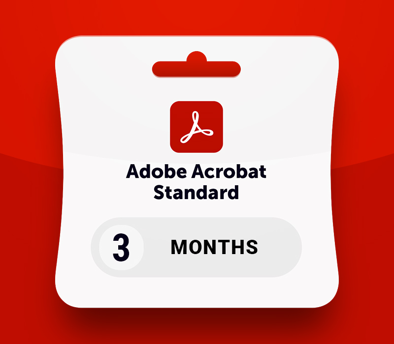 Adobe Acrobat Standard - 3 Months Subscription Key