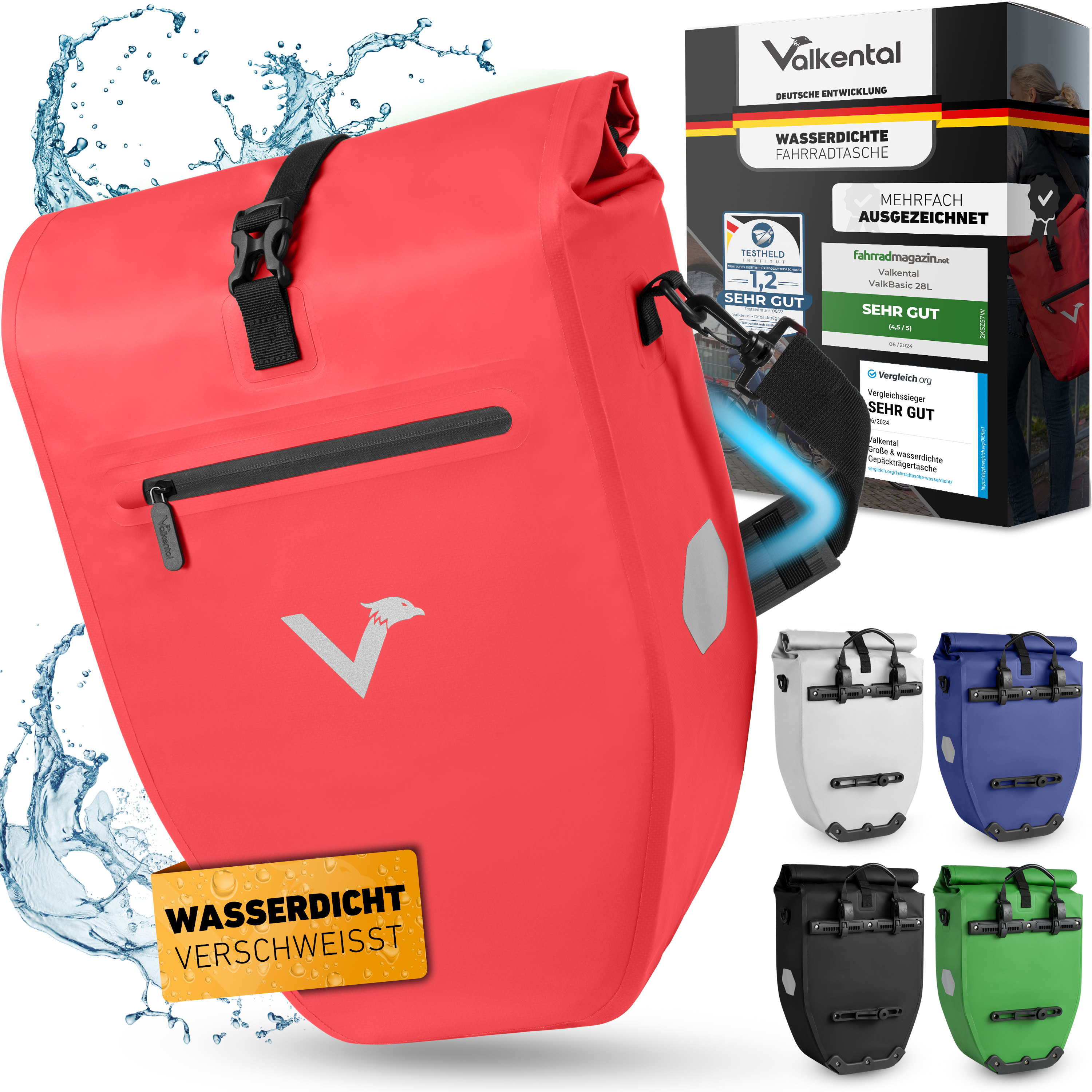 ValkBasic Größe: 28 Liter Farbe: rot