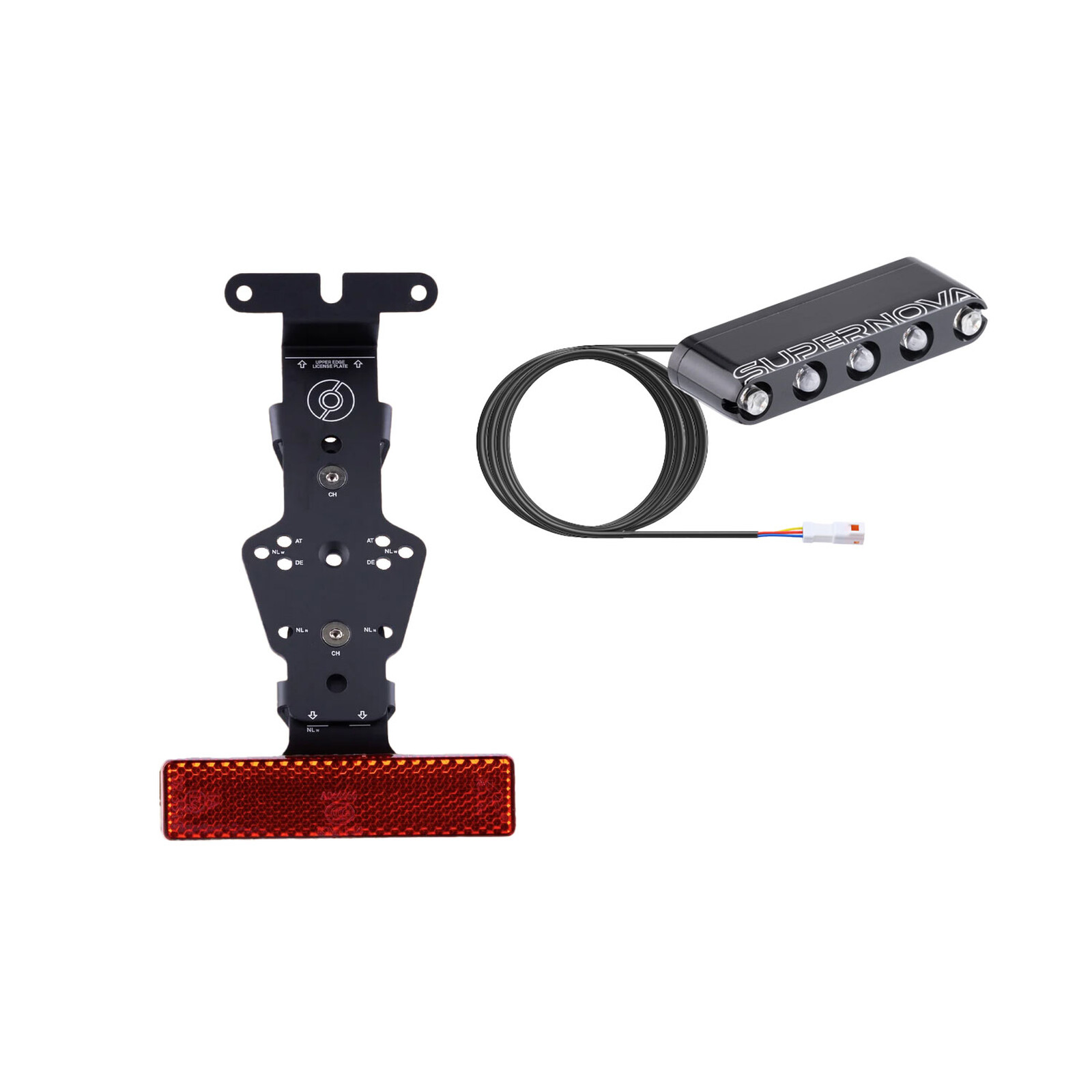 Kennzeichenhalterung Supernova M99 Bremslicht Kennzeichenhalterung Supernova M99 Bremslicht