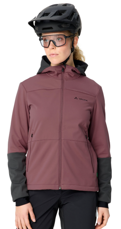 Wo Qimsa Hooded Softshell Jacket Größe: 38 Farbe: ruby dusk
