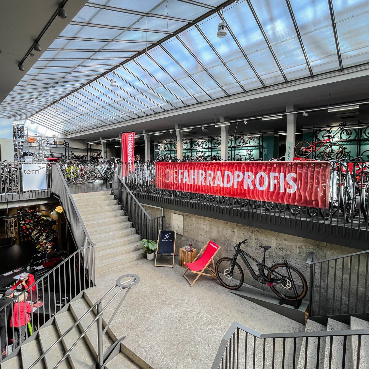 Innenansicht des Fahrradprofis Fachgeschäfts in Biberach