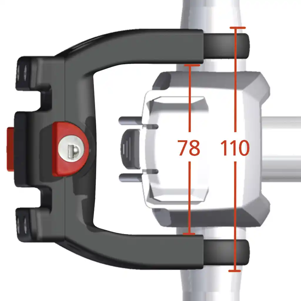 KLICKfix Lenkeradapter E mit Schloss