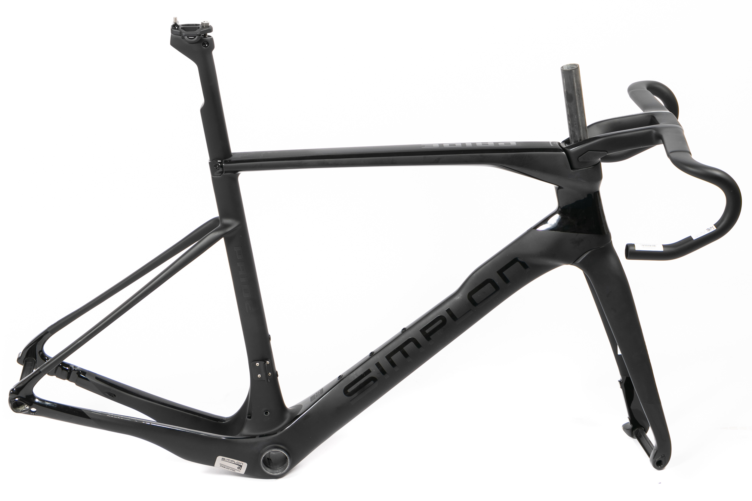 PRIDE Rahmen-Set Carbon Black Rh52cm Pro: 100/420mm PRIDE Rahmen-Set Carbon Black Rh52cm Pro: 100/420mm