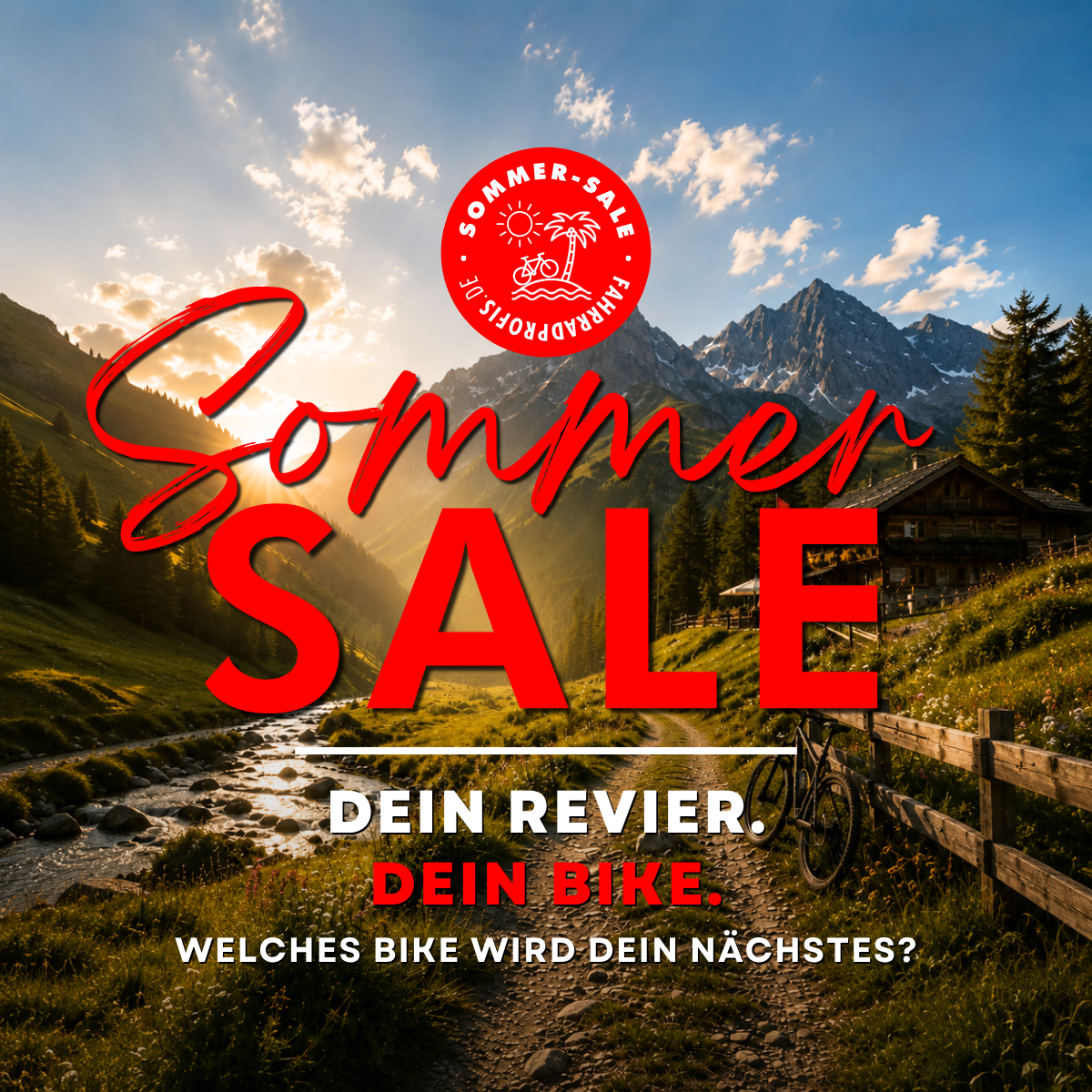 Sommer Sale 2026 – reduzierte Fahrräder und E-Bikes