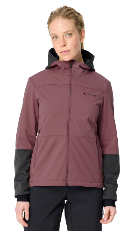 Wo Qimsa Hooded Softshell Jacket Größe: 38 Farbe: ruby dusk