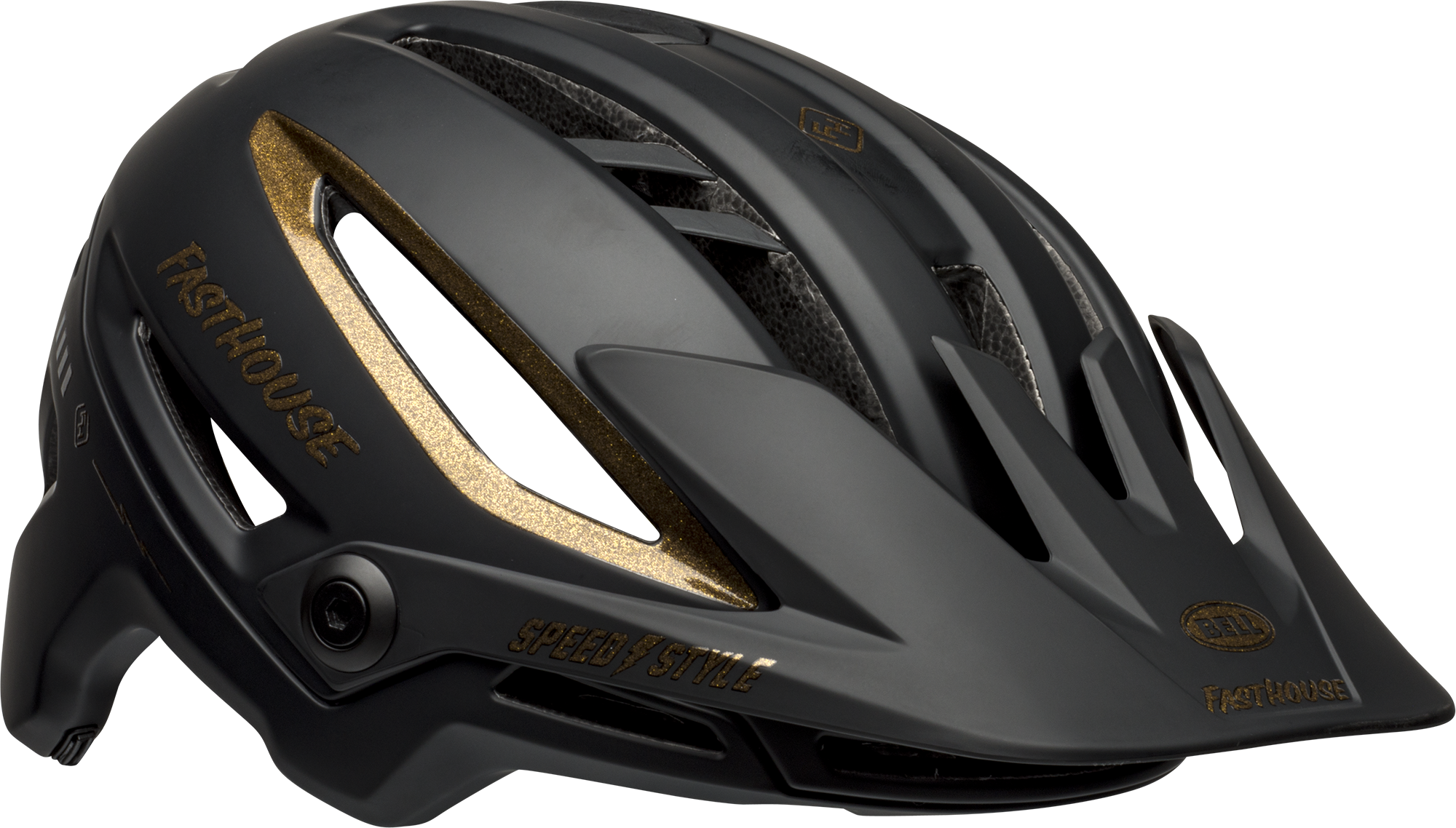 Sixer Mips Größe: L (58-62) Farbe: matte/gloss black/gold Fasthouse