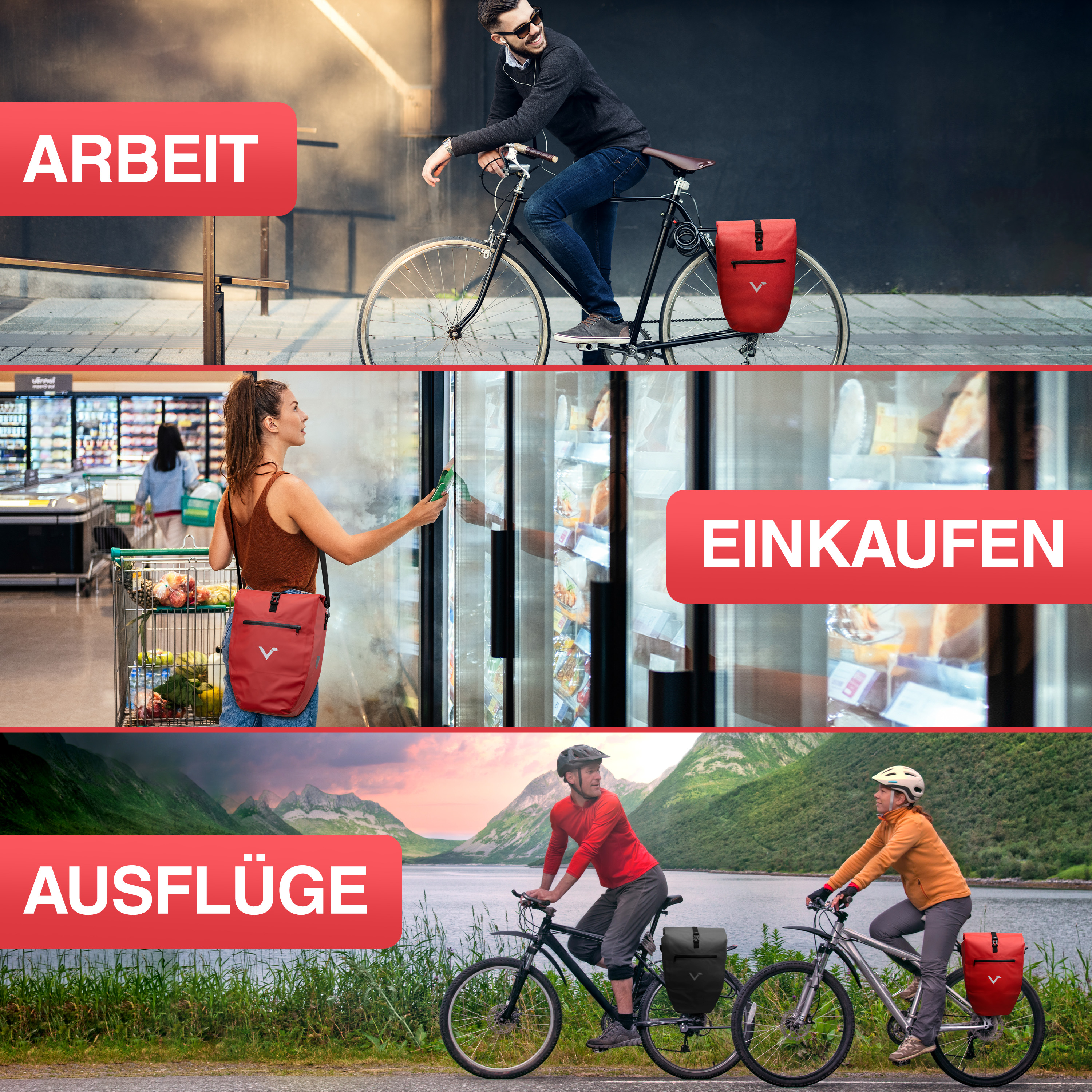 ValkBasic Größe: 28 Liter Farbe: rot