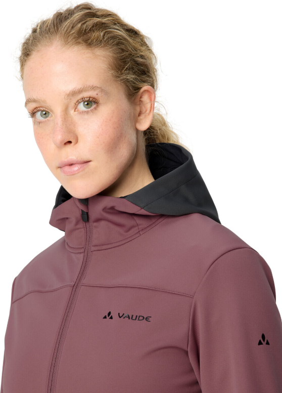 Wo Qimsa Hooded Softshell Jacket Größe: 38 Farbe: ruby dusk