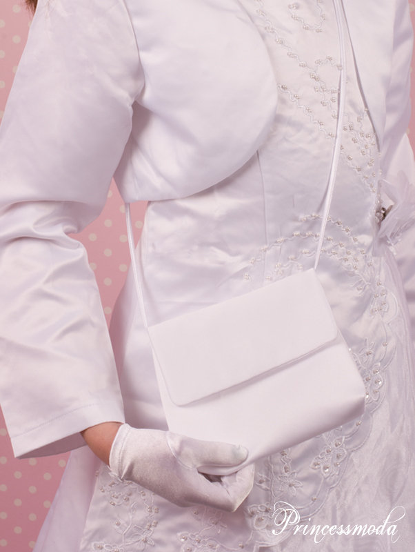 (2) Schlichte Eleganz! Weiße Handtasche!