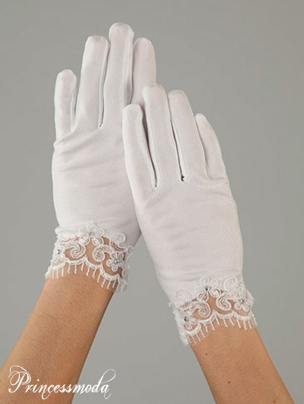 RK062 Schlichte Handschuhe mit Spitzenenden
