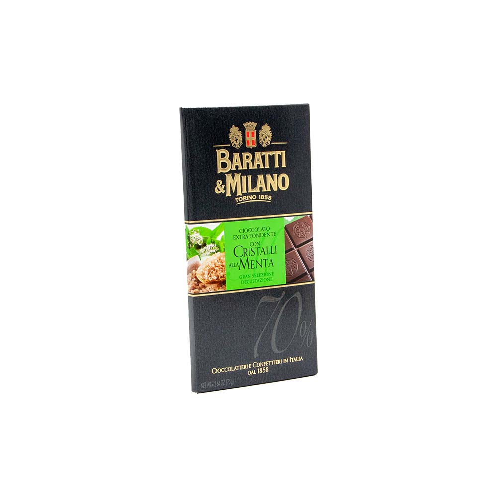 Baratti & Milano Dunkle Schokolade mit Minze, 70%