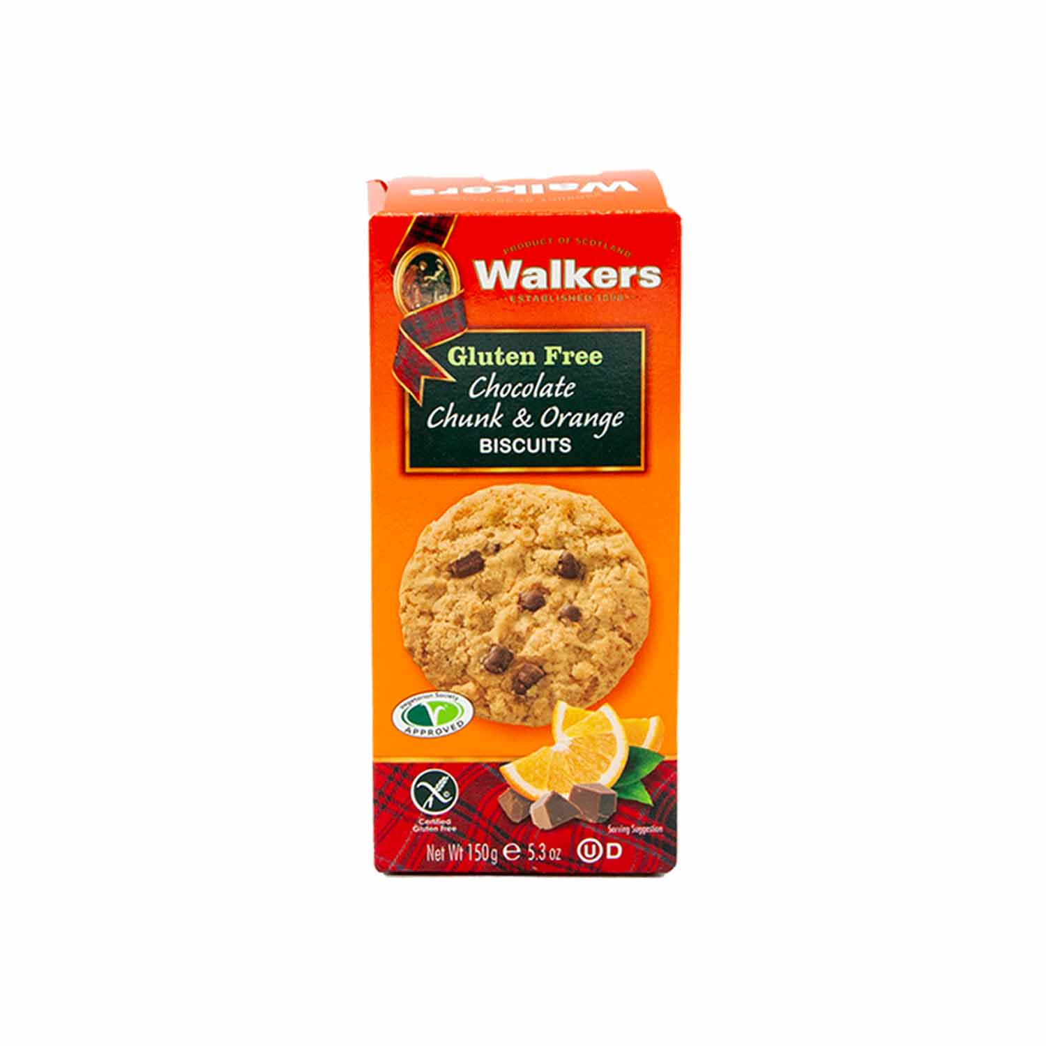 Walkers Chocolate Chunk & orange Biscuits – Glutenfrei, 150g