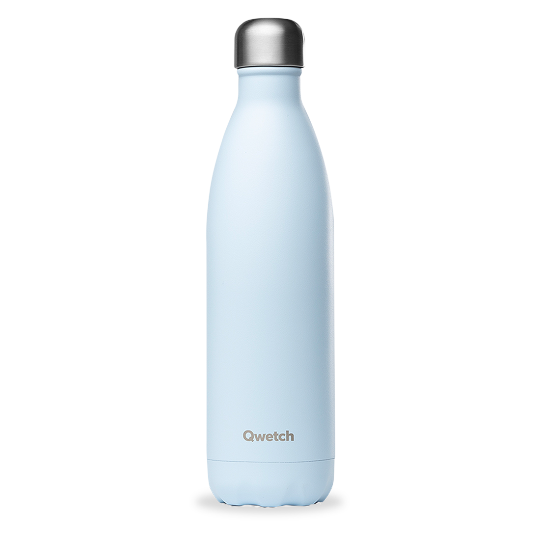 Qwetch Trinkflasche aus Edelstahl isoliert, Pastellblau 750 ml
